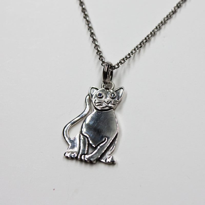 Collana pendente gatto