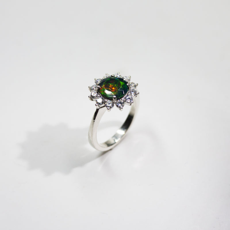 Anello cestino Opale