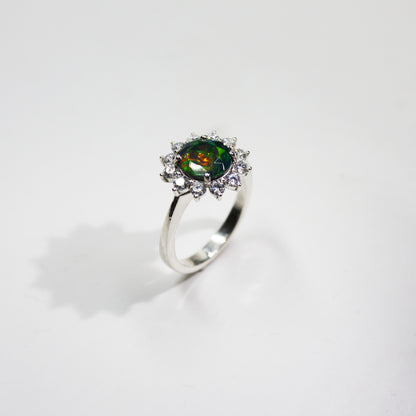 Anello cestino Opale