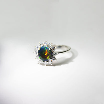 Anello cestino Opale