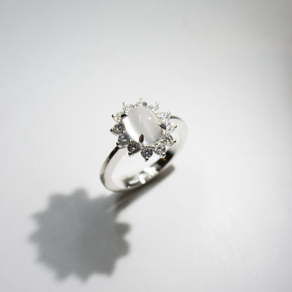 Anello cestino Pietra di Luna