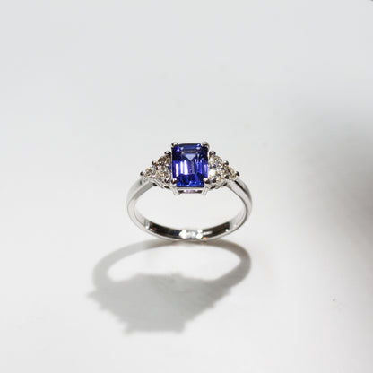 Anello Tanzanite e Diamnti