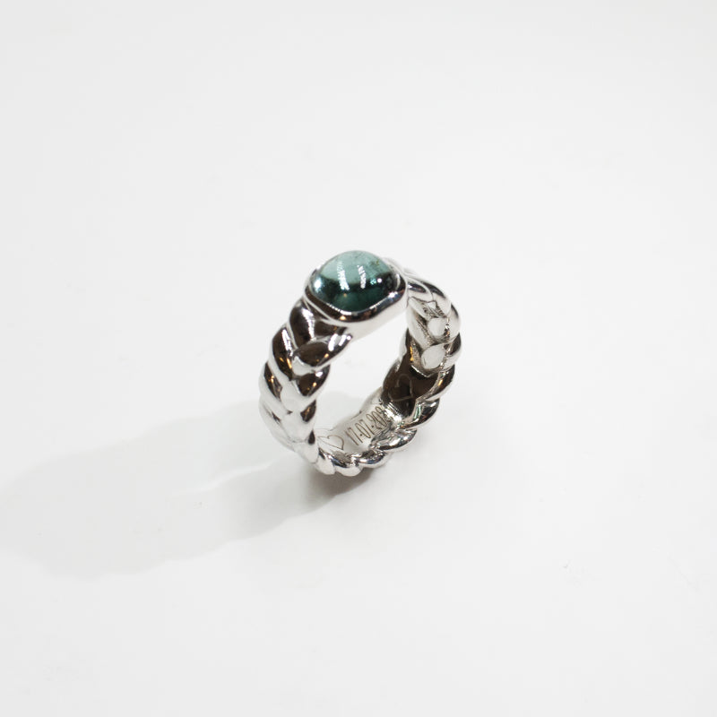 Anello Treccia e Tormalina