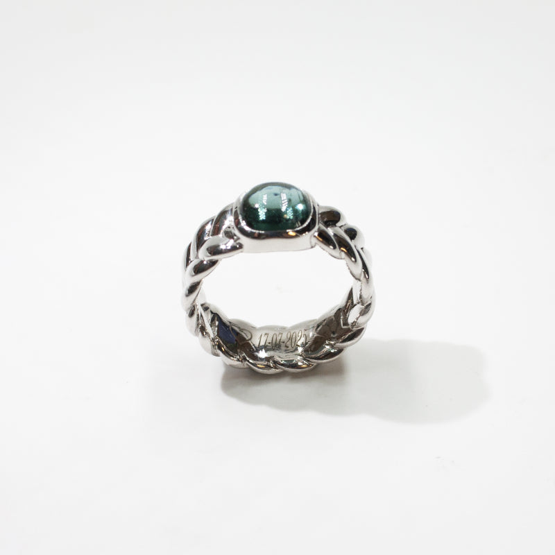 Anello Treccia e Tormalina