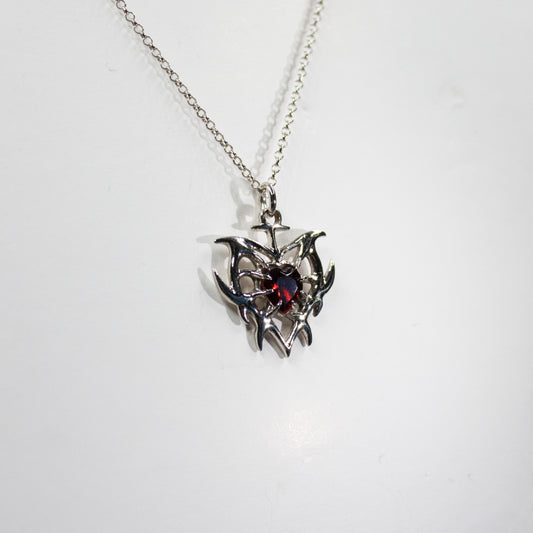 Pendente Cuore con Granato