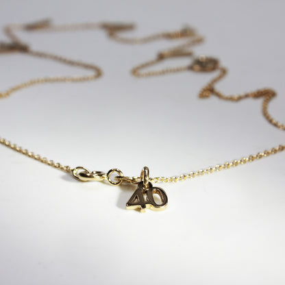 Collana oro giallo lettere